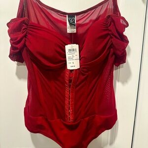 Sexy Red Bodysuit